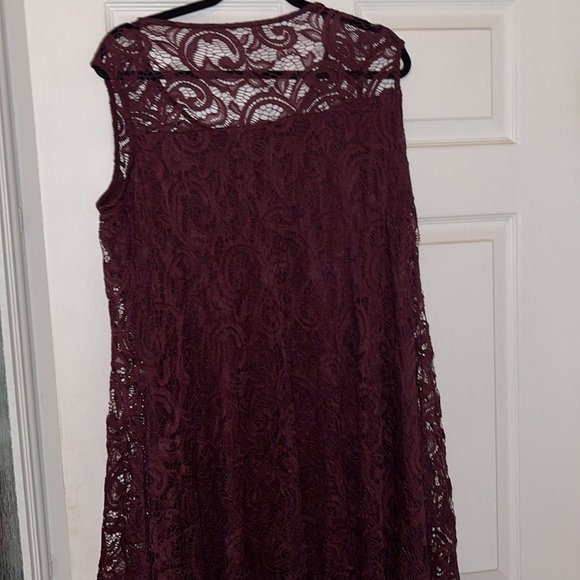 Lane Bryant Purple Stitch Dress - Picture 6 of 7